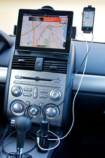The TomTom High Speed Multi-Charger in action