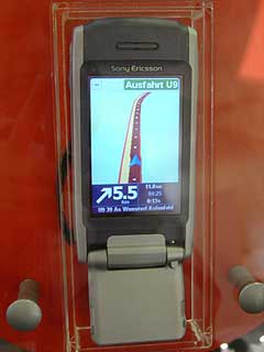 TomTom on the Sony Ericsson P900