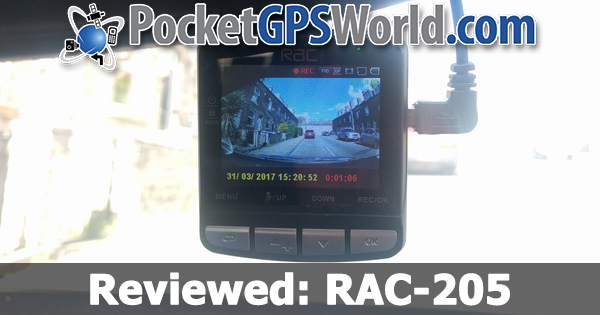 Reviewed: RAC 205 Dashcam