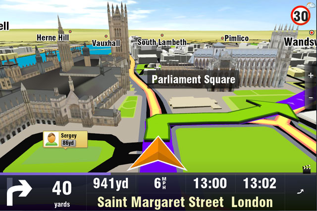 Sygic AURA - Parliament Square