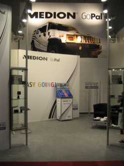 The Medion stand at the British Motor Show