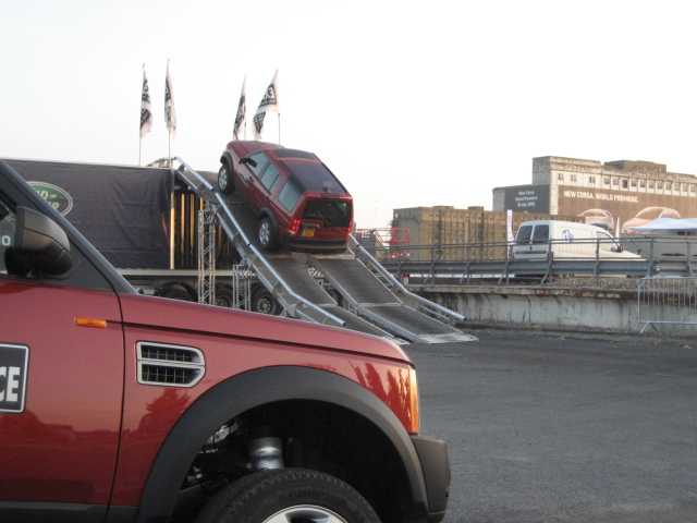 Up and over in the Landrover Terrapod