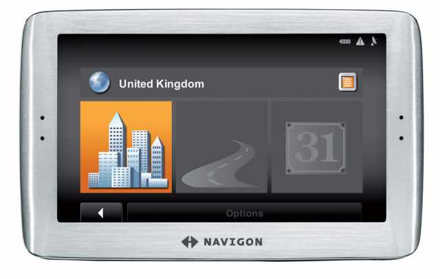 The Navigon 8110 with 3D terrain mapping