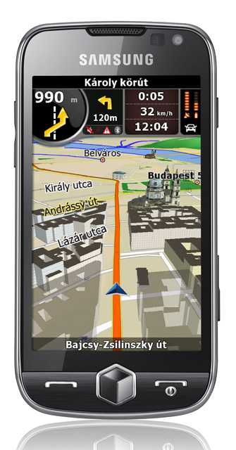 Nav N Go iGO on the Samsung Omnia II