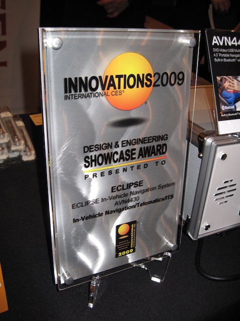 The Eclipse AVN-4430 Innovations 2009 award