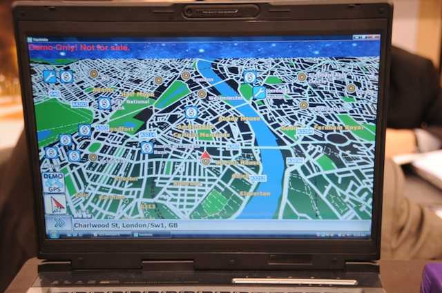 Horizon Navigation running on a PC laptop