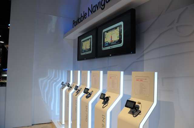 The LG Navigation display