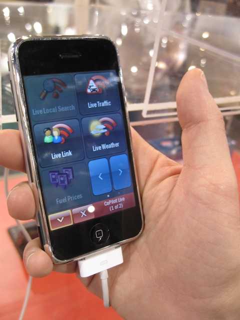CoPilot technology preview on the iPhone