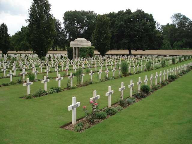 A WW1 Cemetery where about 10,000 souls rest