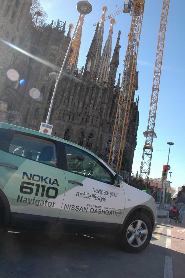 The Nokia 6610 Navigator demonstratror in Barcelona