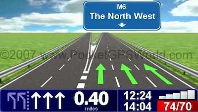 Lane Separation Example Display