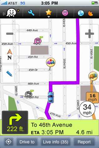 Waze iPhone App