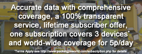 PocketGPSWorld Speed Camera Database Advert