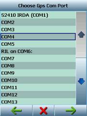 Choose GPS COM Port