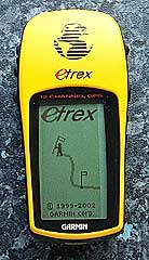 The Garmin eTrex GPS receiver