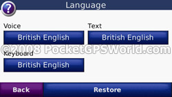 Language Selection