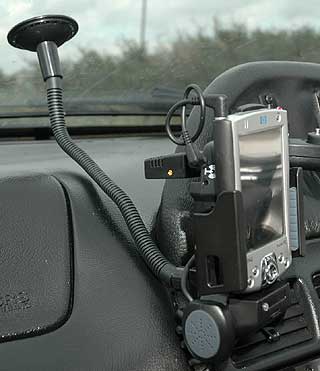 GlobalSat GH101 GPS PDA mount