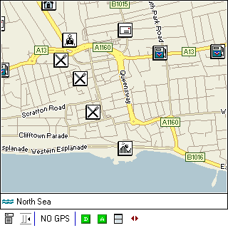 A view of the Mapsonic screen