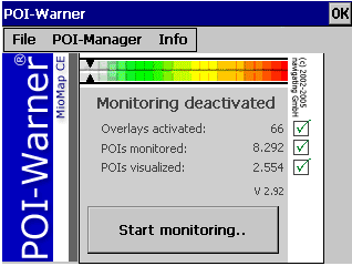 PocketGPSWorld.com speed camera on Mio268