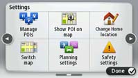 Settings Menus