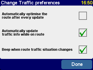 TomTom GO 300 traffic