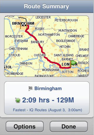TomTom iPhone Map Planner