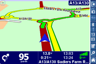 TomTom navigator 3D screen