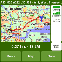 TomTom navigator for Palm planning mode