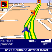 TomTom Navigator for Palm custom POI speed camera
