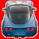 Blue Corvette TomTom Cursor