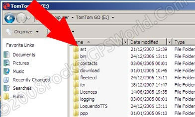 tomTom v7 File Structure