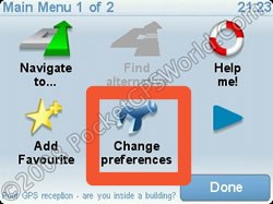 Change Preferences