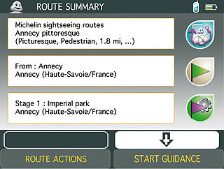 ViaMichelin satnav software version 7