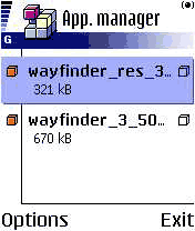 Nokia 6600 wayfinder installation