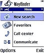 Wayfinder menu display