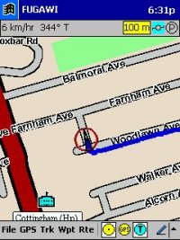 Street Navigation on iPAW